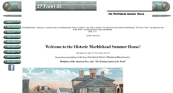 Desktop Screenshot of marbleheadsummerhouse.com